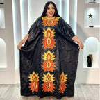 African Attire For Women Abaya Embroidery Plus Size Elegant Party Dress