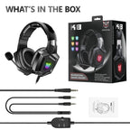 K8 Gaming Headphones with Flexible HD Mic RGB Gaming Headset