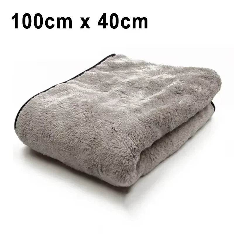 Microfiber Car Drying Towel 100×40cm Extra Soft High Absorption Cleaning Cloth