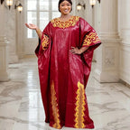 African Dresses for Women Dashiki Traditional Bazin Gown Ankara Embroidery Boubou Robe Nigeria Wedding Evening Party Dress