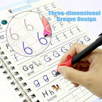 New Reusable Learning Math English 3D Calligraphy Book Drawing Copybook Numbers Education for Kids Letter Practice Toy Gifts