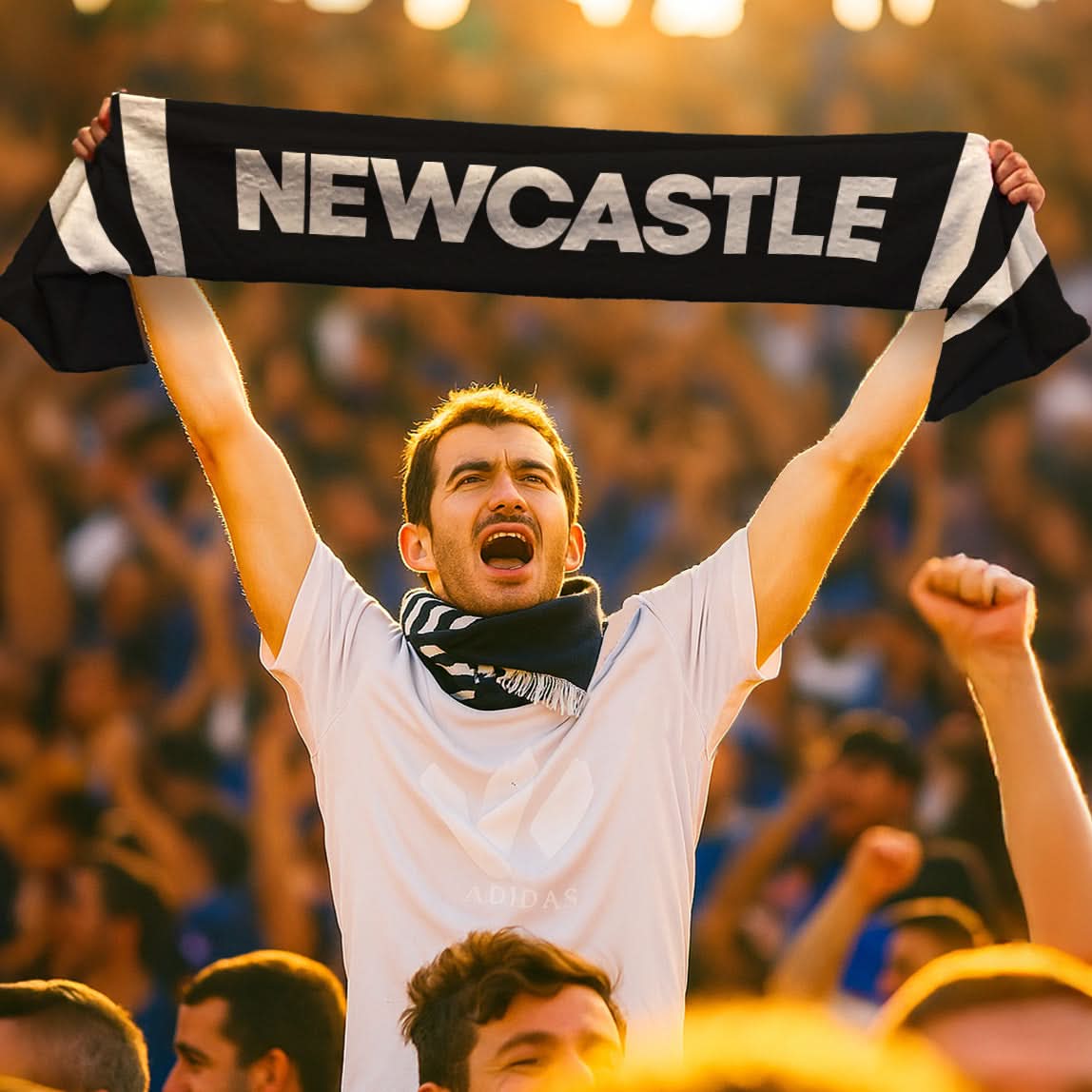 Newcastle - Soft Fleece football scarf