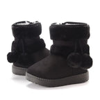 Babies Winter Snow Boots Comfortable Thick Warm Lobbing Ball Cute Boots