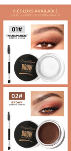 Matte Brown Black Wild Eyebrow Cream 3D Natural Tint Eyebrow Enhancers Gel Wax Waterproof Lasting Eye Makeup Cosmetic Tools