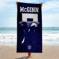 Scotland WC26 - McGinn - Beach Towel - Microfibre Retro Beach Towel - 150cm x 75cm
