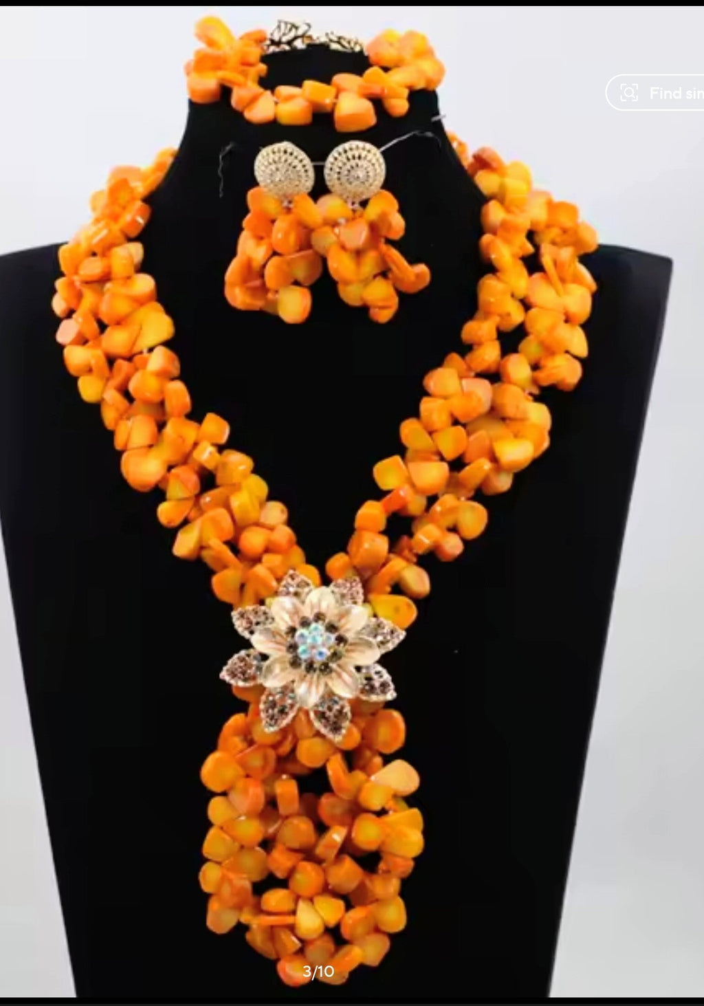 Fabulous African Beads Jewelry Set Latest Coral Beads Necklace Set Wholesale