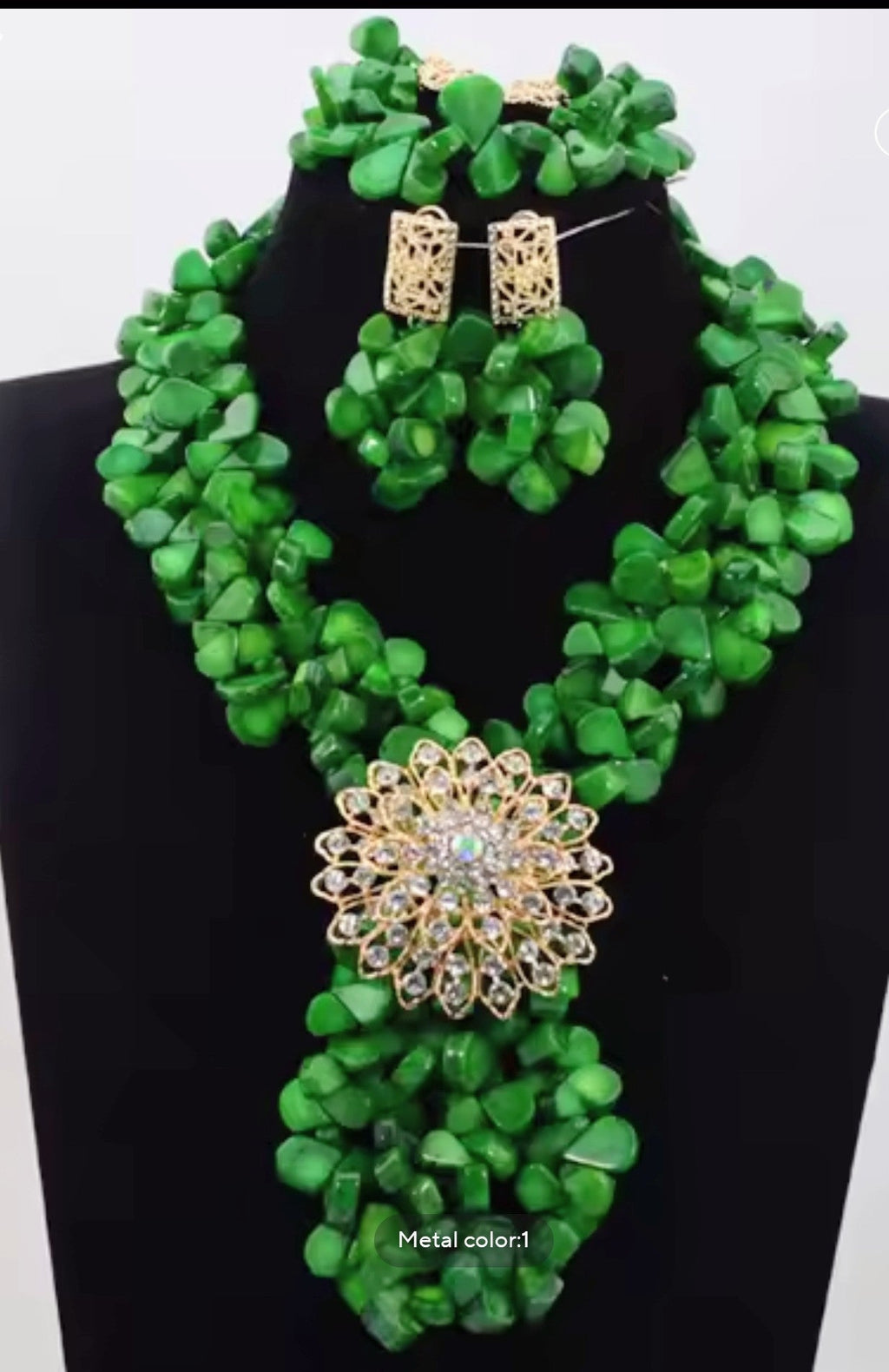Fabulous African Beads Jewelry Set Latest Coral Beads Necklace Set Wholesale