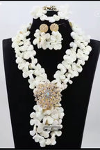 Fabulous African Beads Jewelry Set Latest Coral Beads Necklace Set Wholesale
