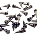 Metal Pup Hood Spikes 10 Pack Gun Metal Black 10x24mm