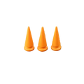 Metal Pup Hood Spikes 10 Pack Orange 10x24mm