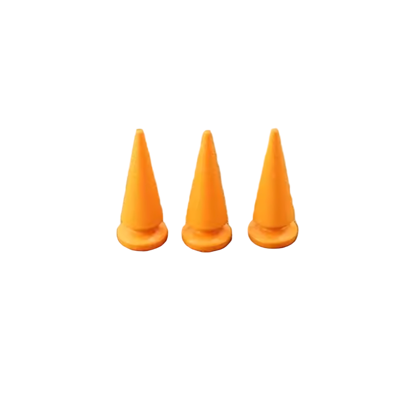 Metal Pup Hood Spikes 10 Pack Orange 10x24mm