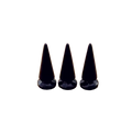 Metal Pup Hood Spikes 10 Pack Black 10x24mm