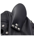 Pu Leather Zipper Blackout Hood