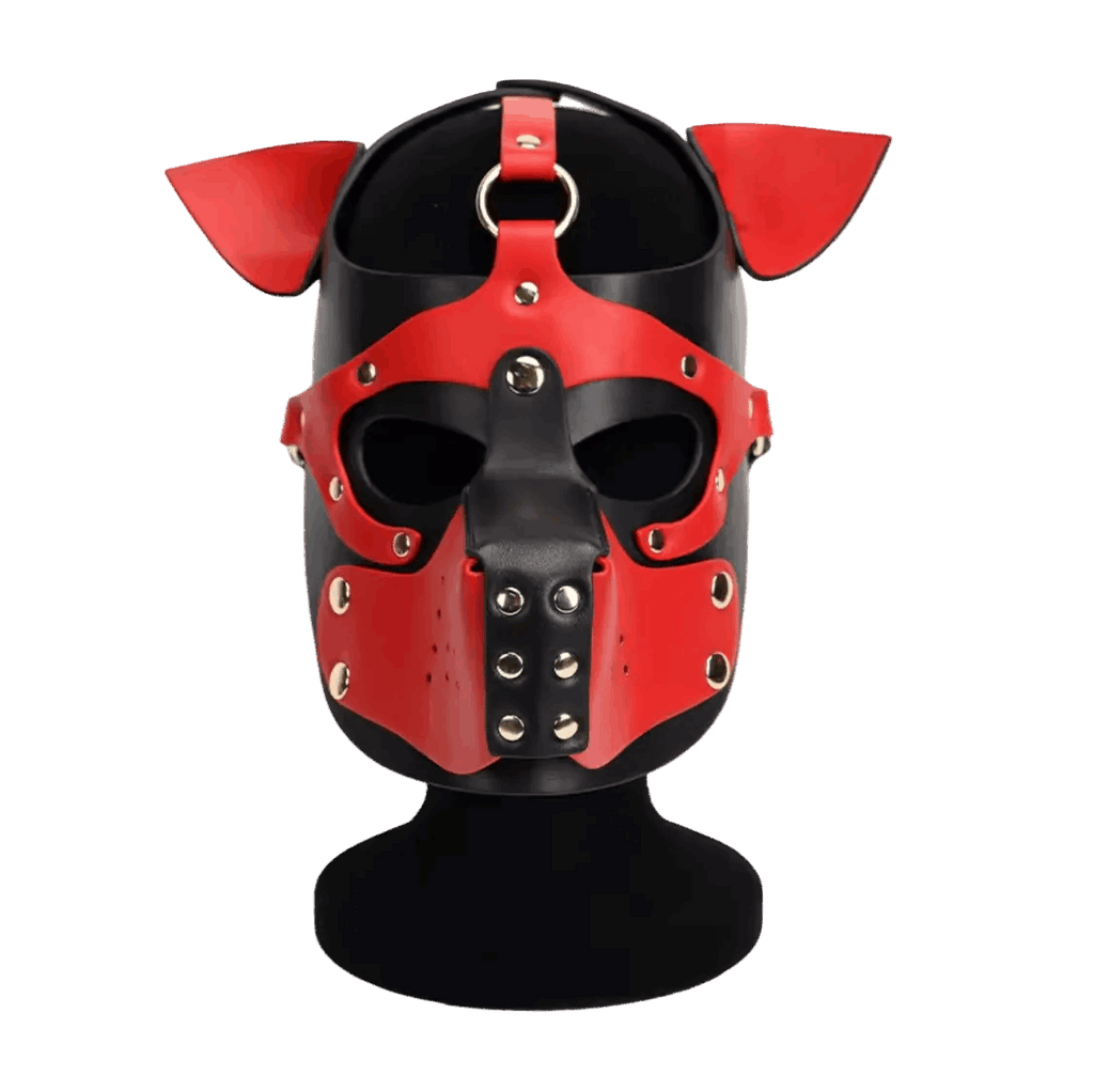 PU Leather Harness Hood