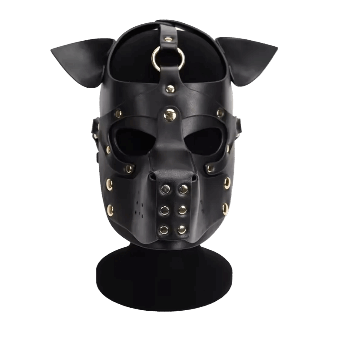 PU Leather Harness Hood