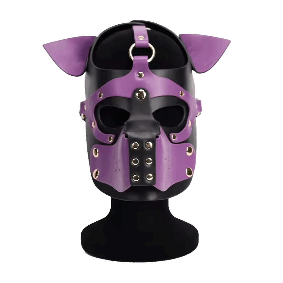 PU Leather Harness Hood