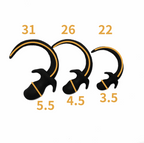 Marble Silicone Puppy Tail Plug  Black