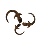 Marble Silicone Puppy Tail Plug Brown