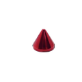 Metal Pup Hood Spikes 10 Pack Metalic Red 8x7.5mm