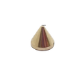 Metal Pup Hood Spikes 10 Pack Gold 8x7.5mm