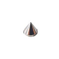 Metal Pup Hood Spikes 10 Pack Silver 8x7.5mm