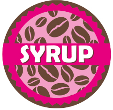 Almond Milk Coffee Shop Barista Labels 20mm 1000 labels per rolls
