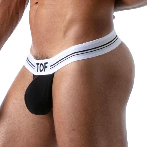 TOF Paris French Stringless Thong Black