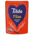 6 x Tilda Microwave Rice Pilau Basmati - 250G