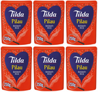6 x Tilda Microwave Rice Pilau Basmati - 250G
