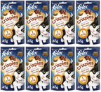 8 x Felix Cat Crispies Beef & Chicken - 45GM