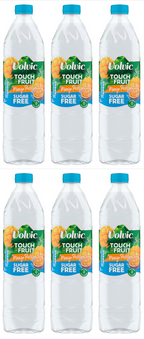 6 x Volvic Touch Of Fruit Sugar Free Mango Passion 1.5L