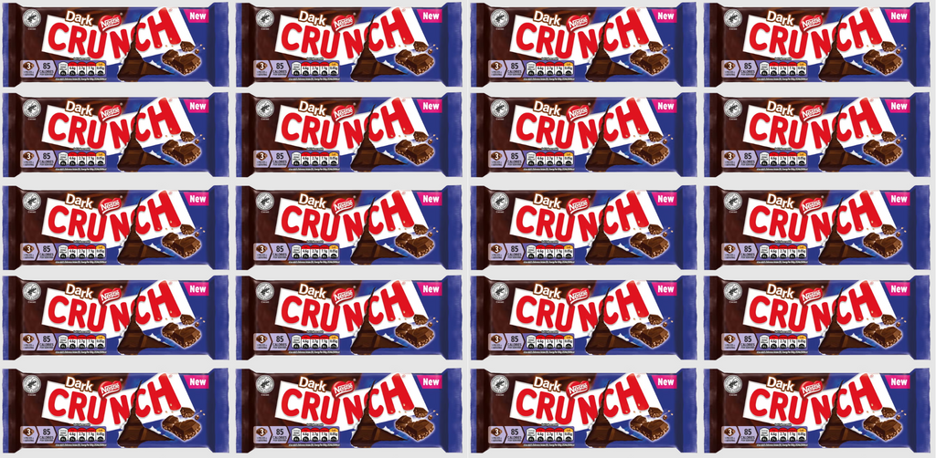 20 x Nestle Crunch Dark Large Bar - 100GM
