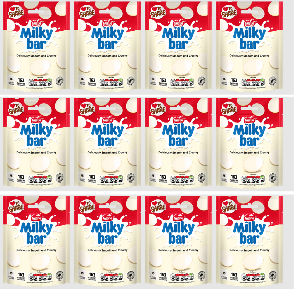12 x Milkybar Giant Buttons Sharing Bag - 85GM