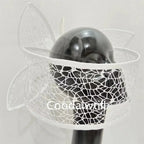 Veil White Wedding Fascinator Hat For Bride Women Mariage Headpiece Hair Clip Ladies Derby Party Tea Millinery Cap Femme Chapeau