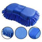 Ultra-Fine Microfiber Car Wash Sponge Soft Scratch-Free Cleaning Pad