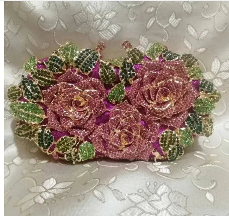 Women's Crystal Clutches Cocktail Purse
