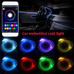 Led Car Interior Atmosphere Ambient Lights 6/8m RGB