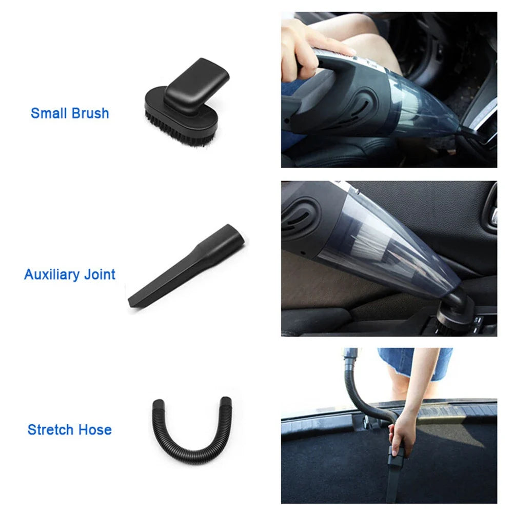 12000PA Cordless Car Vacuum Cleaner Wireless Handheld Wet & Dry Cleaner (USB Charging)