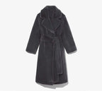 Luxury Lace Up Faux Fur Coat Women Chic Lapel Full Sleeve Fluffy Loose Warm Long Jacket Lady Winter Daily Highstreet Outerwears