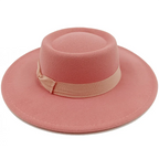 Sombrero Raised Top Fedora Hat 2023 New European and American Fedora Hat Jazz