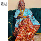 Unique Perfumed First Quality African Dashiki Basin Dress Nigerian Origianl Printing Bazin Riche Wedding Party Boubou Robe