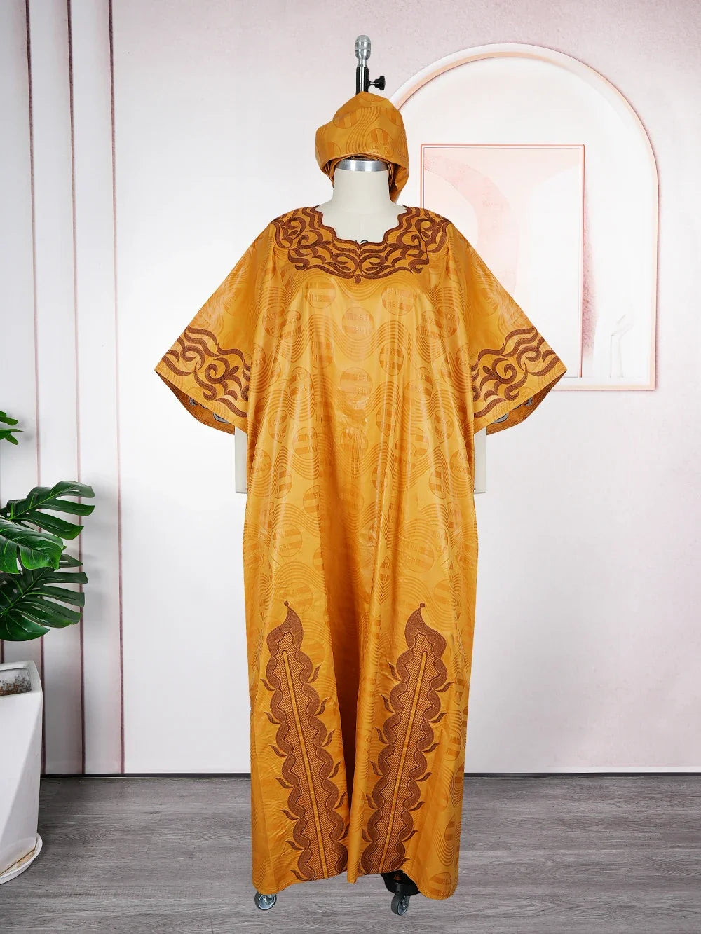 African Dresses for Women Dashiki Traditional Bazin Gown Ankara Embroidery Boubou Robe Nigeria Wedding Evening Party Dress