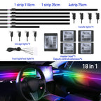 Car Ambient Lights RGB 64 Color Universal LED Interior