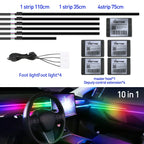 Car Ambient Lights RGB 64 Color Universal LED Interior