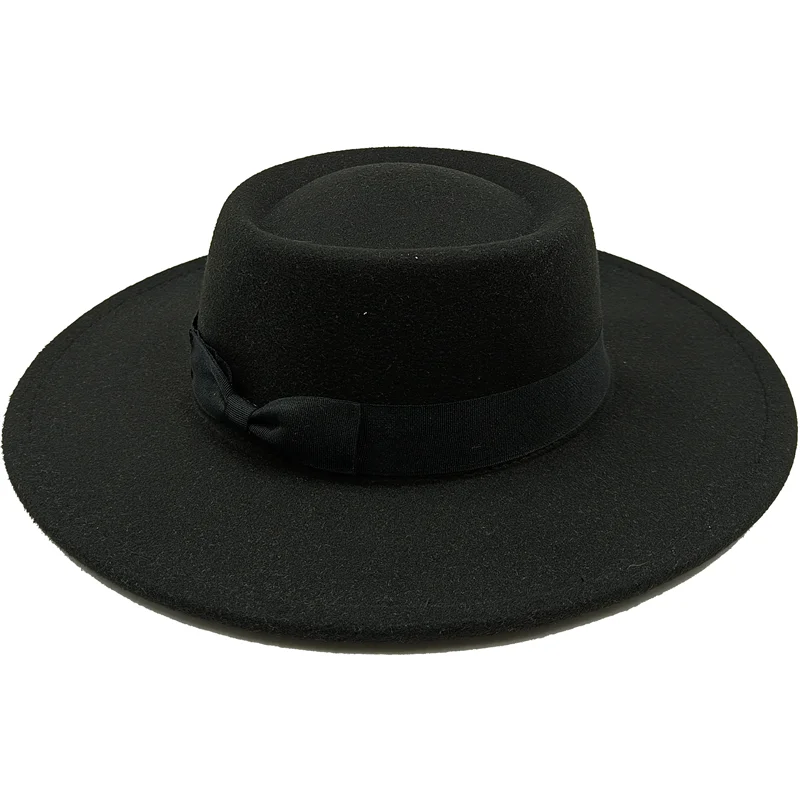 Sombrero Raised Top Fedora Hat 2023 New European and American Fedora Hat Jazz