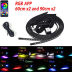 RGB Car Underglow LED Lights  Flexible 12V Underbody Ambient Light with App Control