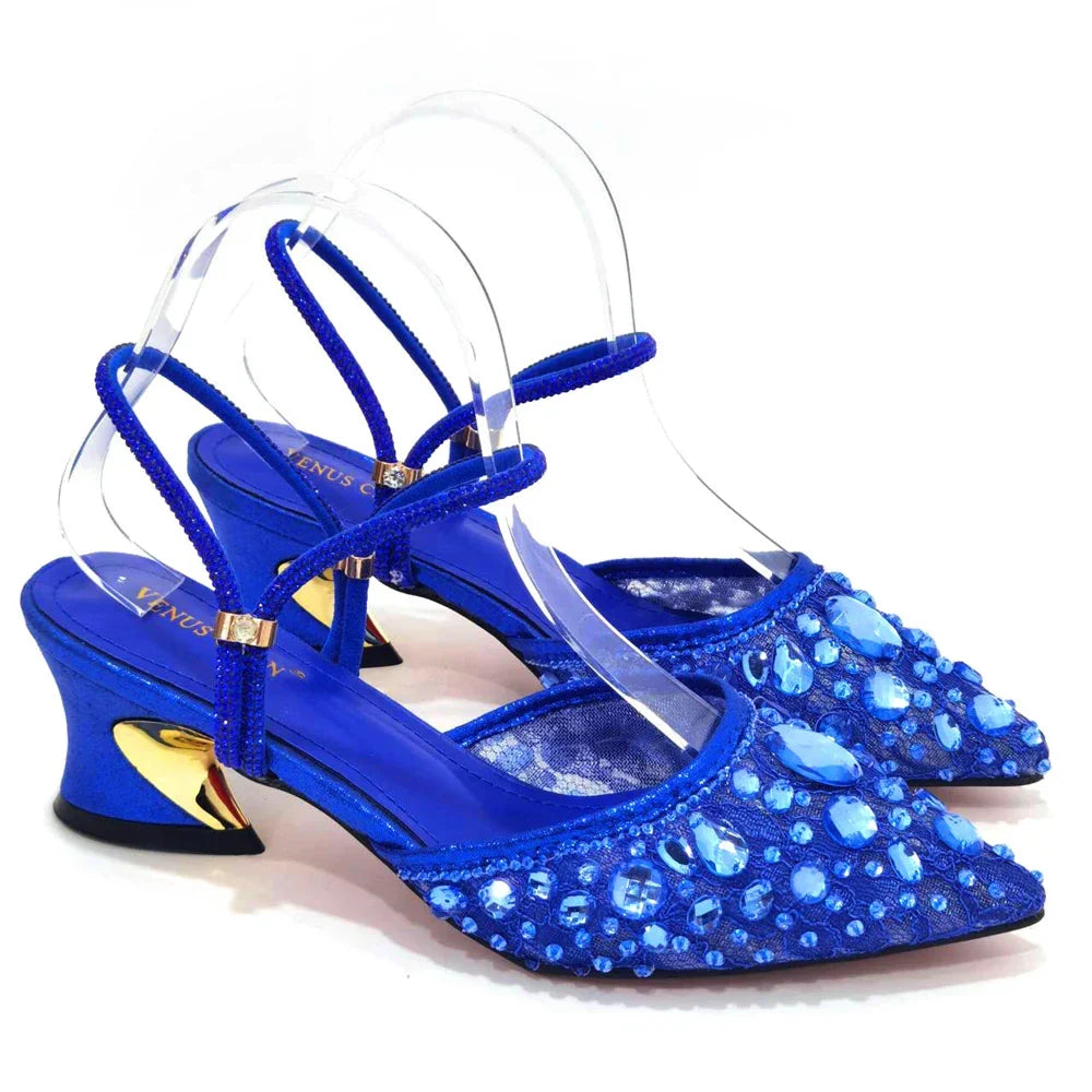 Italian Design Three-Dimensional Women's Bags And Ladies Heel Shoes