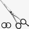 SERRATED 6 Inch Barber Scissors Professional Hair Cutting Shears