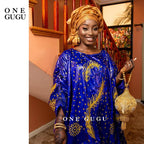 Unique Perfumed First Quality African Dashiki Basin Dress Nigerian Origianl Printing Bazin Riche Wedding Party Boubou Robe