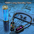 Neckband Headphones with Noise Reduction and Color Screen